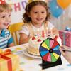 8-Inch Acryl Regenboog Prijzenwiel met 12 Vakjes Dry Erase Draaiwiel met Standaard DIY Geluksdraaier Tafelblad Roulette Party Bordspel Props