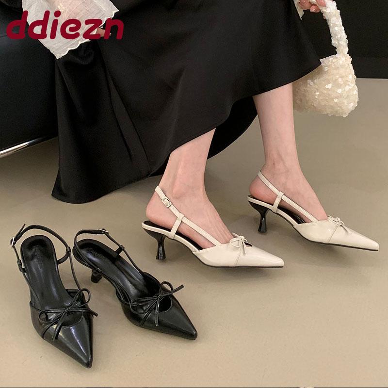 Fashion 2025 New Footwear Butterfly-Knot Ladies High Heels Pumps Shoes  Female Shallow Fashion Pointed Toe Women Heels Sandals Shoes