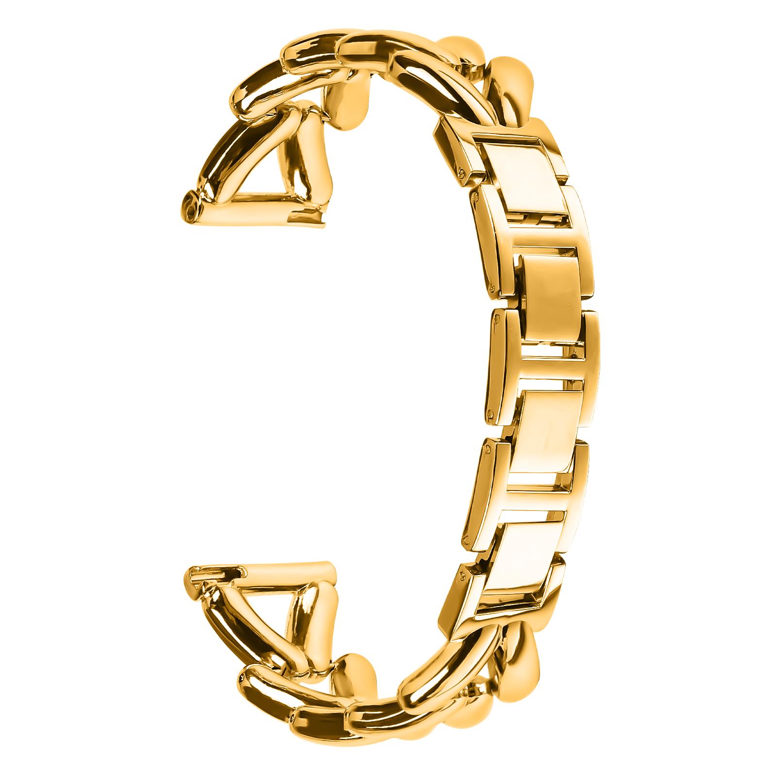 

Zinc Alloy Watch Band for Huami Amazfit Bip U Twisted Metal Watch Strap Replacement Gold