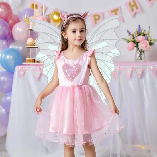 Yousheng Girls Butterfly Wings Organza Cosplay Fairy Wings Festive Costume Wings for Kids And Adults Cosplay Party Stage Performance