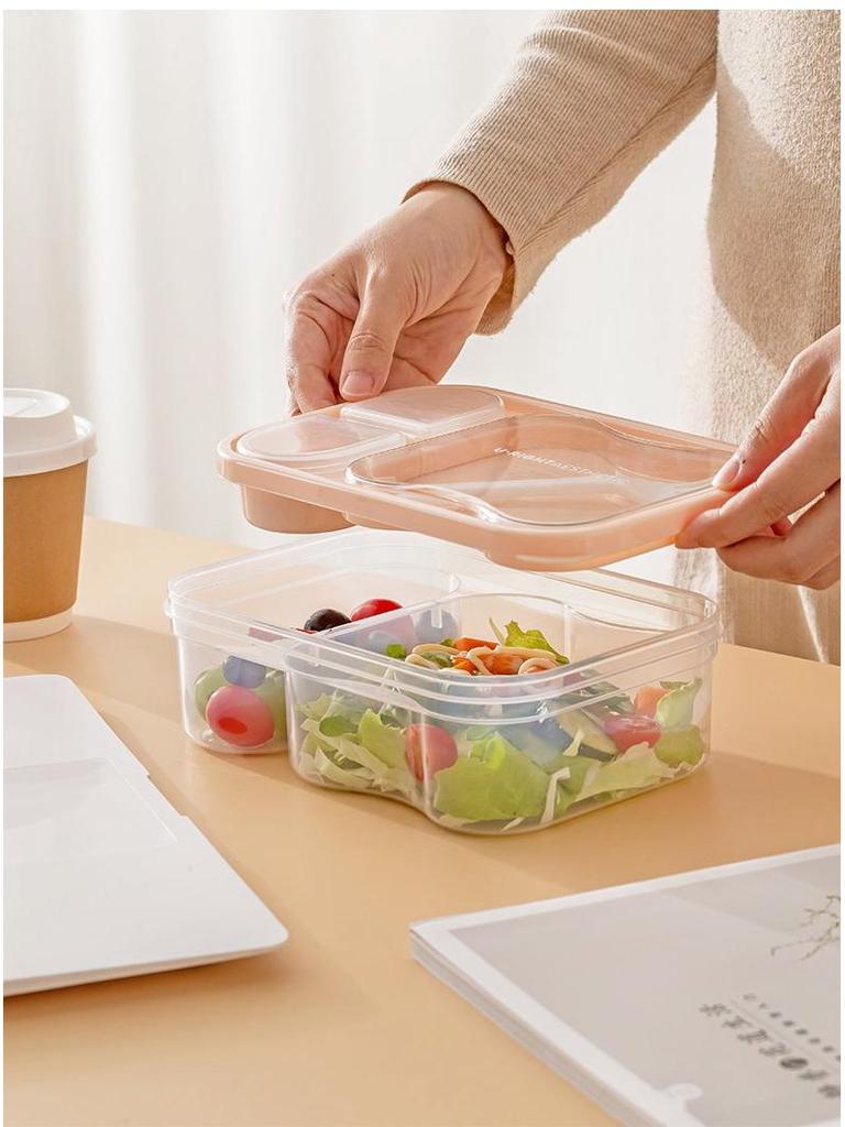 Portable Microwave-Friendly Bento Box with Cutlery for Office and Outdoor Use