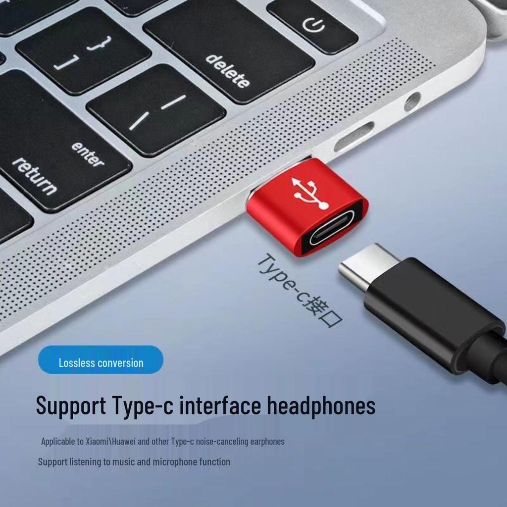 USB to Type-C Adapter: Fast Charging & Data Cable Converter, Compatible with Power Banks & Apple Devices