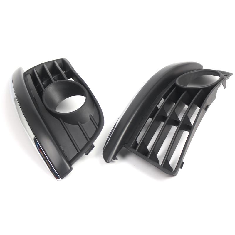 Car Front Bumper Fog Light Grille For VW Golf Jetta 2005-2010 Car Accessories Fog Lamp Grill 1K0853665H 1K0853666H 1K0853666K