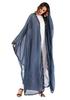 Women's Trendy Lace Patchwork Beaded Tie-Up Long Sleeve Cardigan Robe