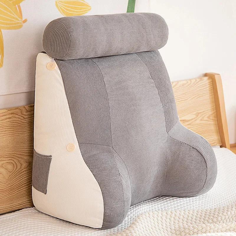 Summer New Corduroy Cool Cushion Waistrest Full Fit Large Backrest Multi Functional Solid Color Cool Cushion Waistrest