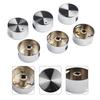 Cooktop Handle Rotary Switch Round Silver Simple 38*19mm 6 Pieces Diameter 6mm Easy Installation Embedded Hole