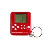 Retro Cube Mini Game Keychain: Handheld Tetris & Tank Game Console