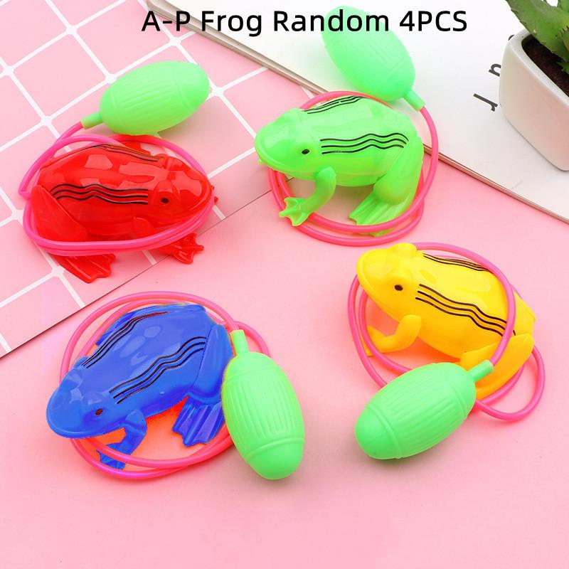 Nostalgic Toys Air Pressure Jumping Frog New Children'S Horse Wire-Controlled Airbag Blow Molding Will Jump Frog Animal Toy