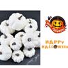 12Pcs Realistic Fall Harvest Small White Mini Artificial Foam Pumpkins for Halloween, Fall and Thanksgiving Decorating