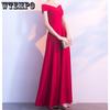 WTEMPO Women's V-neck Evening Dresses Wedding Party Reception Club Dresses A-line Wedding Dresses Hollow Strap Party Dresses