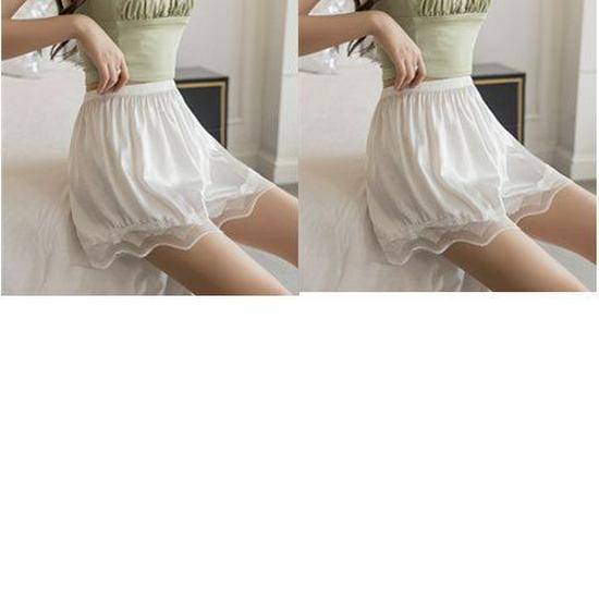 Ice Silk Women's Mid-Waist Loose Safety Shorts - Lightweight Summer Base Layer