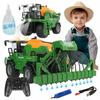 Traktor Zabawka Zdalnie Sterowany Rc Maszyna Rolnicza + Opryskiwacz Z Wodą