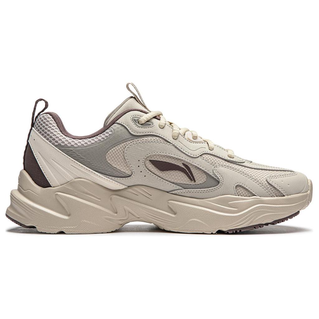 Li Ning Meteor Cushioning Slip Resistant Abrasion Resistant Support Low top Casual Shoes Men's Gray AGCU121-1