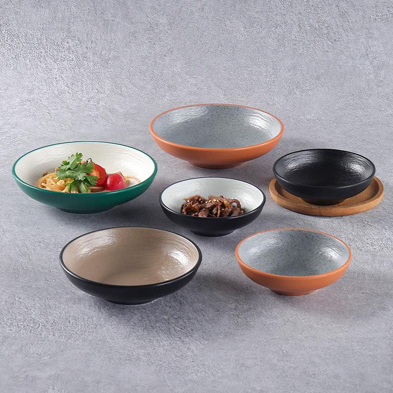 Japanese Melamine Mushroom Hat Salad Bowl: Creative Shallow Artistic Tableware for Rice, Soup, Noodles, and More