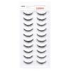 Ten Pairs 3D Stereo Messy Cross Short Lashes for Student, Daily, and Bridal Makeup