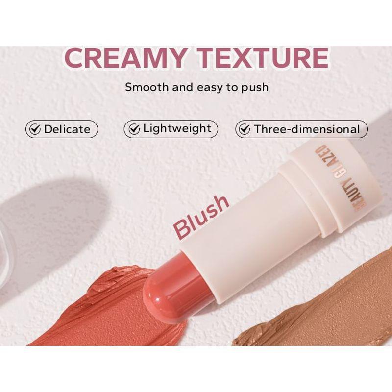 BEAUTY GLAZED - Soft Glow & Radiance Cream Blusher Stick - 6 Shades