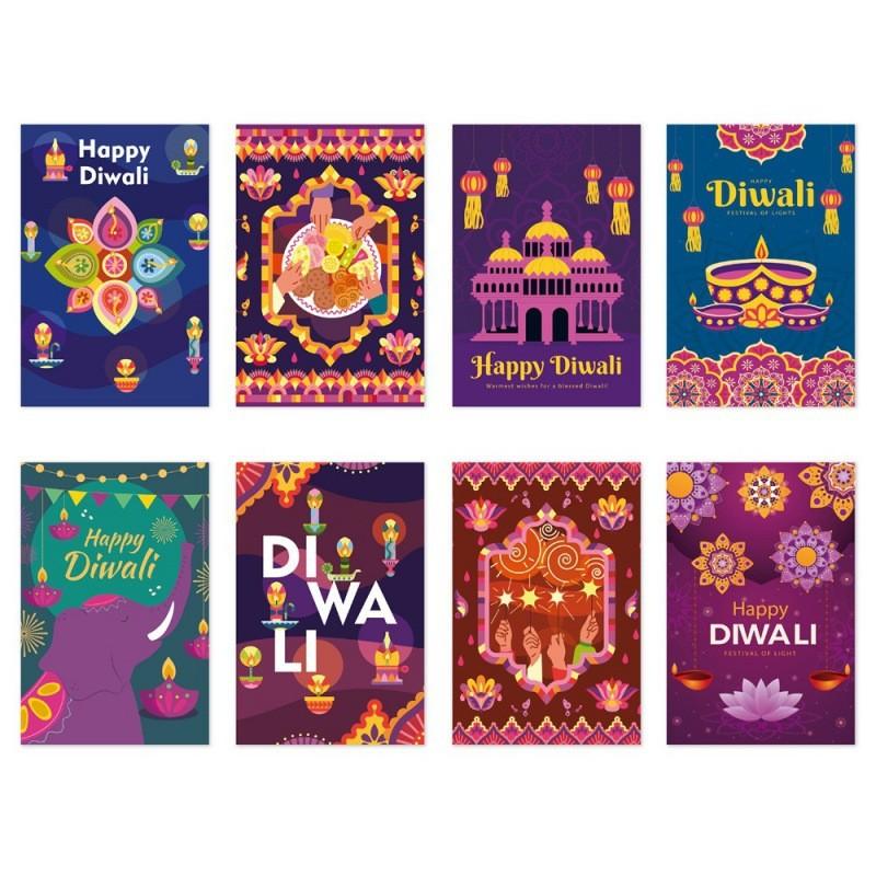 Diwali Decals Bottle Cultural Gala Event Decor Gift Wrapping Indian Festivals