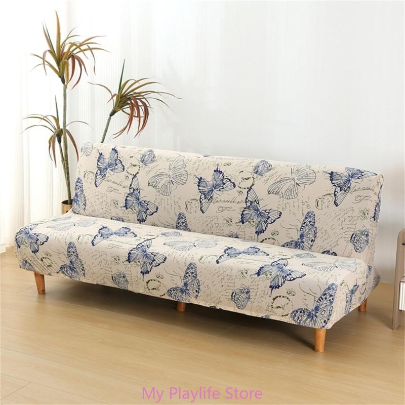 

Multifunctional Foldable Sofa Bed Cover Armless Sofa Bed Couch Slipcovers for Guests and Small Space