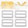 10pcs Wear Resistant Tri-Glide Slide Buckle Durable Metal Adjustable Buckle  DIY Project