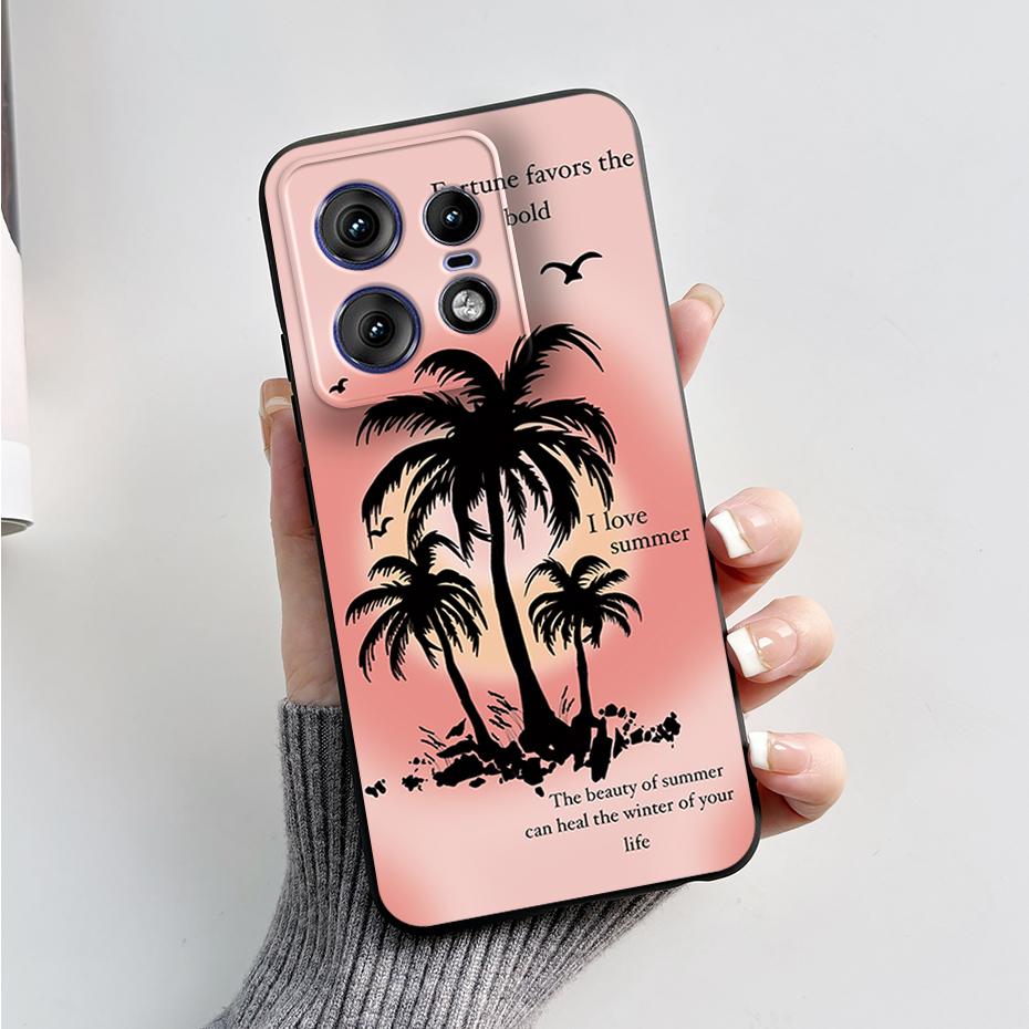For Motorola Edge 50 Pro Ultra Fusion Case Stylish Pattern Soft Silicone Back Cover for Moto Edge 50 Pro Ultra Fusion Capa Funda