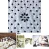 Butterfly Pattern Bathroom Carpet Three Piece Set Polyester Anti Slip Water Absorbent Mat