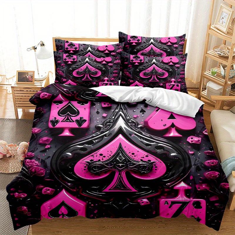 3pcs Duvet Cover Set 1pc Duvet Cover 2pcs Pillowcases Without Core Ultra-Soft Comfortable Breathable Machine Washable Suitable