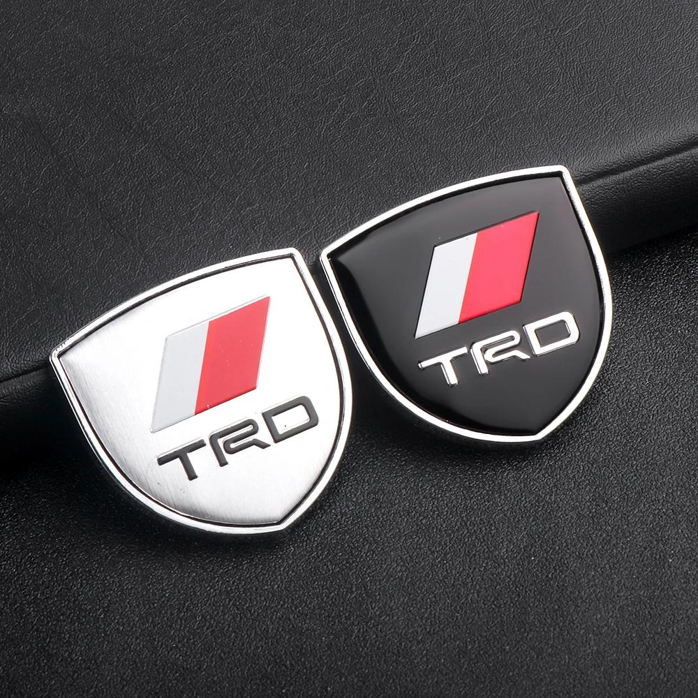 Styling Auto 3D Metallo Scudo Portiera Auto Emblema Badge Carrozzeria Auto Adesivo Per TRD TOYOTA Crown Reiz Corolla Prada Yaris Vitz Camry GT86