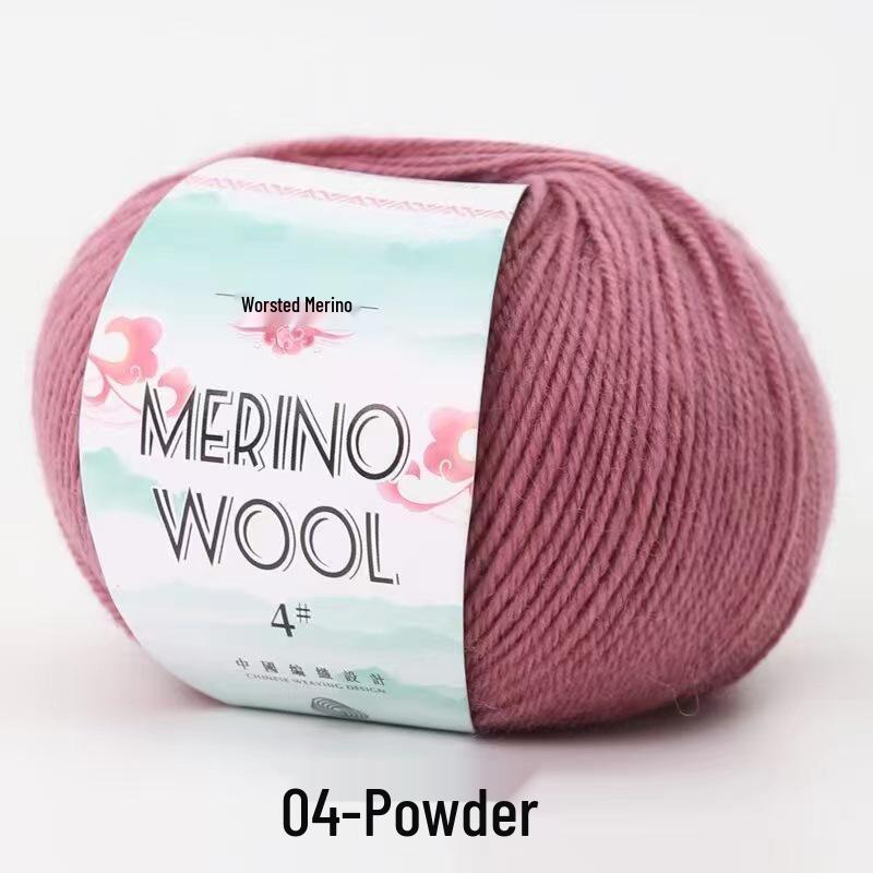 

Объемная пряжа из мериносовой шерсти 50 г для вязания и вязания крючком свитеров и шарфов своими руками