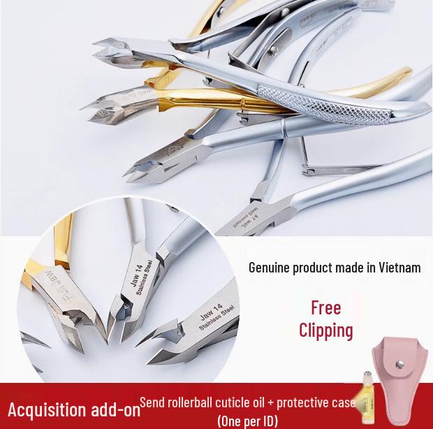 

Nghia Cuticle Scissors: Authentic Vietnam Manicure Tool, Easy-Cut, Sharp, Salon Special D501