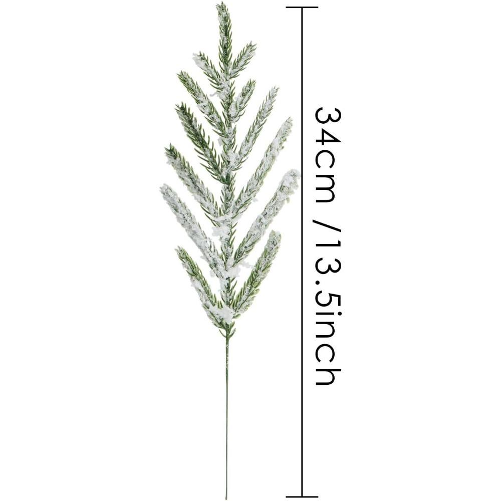 5/10Pcs Green Artifical Branch Christmas Tree Decoration Ornaments Fake Plant For Home Decor New Year Party Supplies Accessories