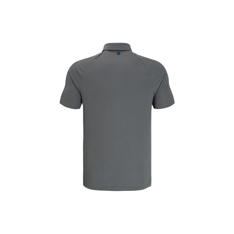 Under Armour Rush Series Seamless Casual Solid Golf Polo Shirt Men Tops Gray 1366252-066