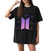 Hot Sale Korean KPOP BTS Graphic Print Fashion Top Short Sleeve T-Shirt Kawaii Friends Summer Clothes Same Style Men Women's T-Shirt Kpop Star T Shirt