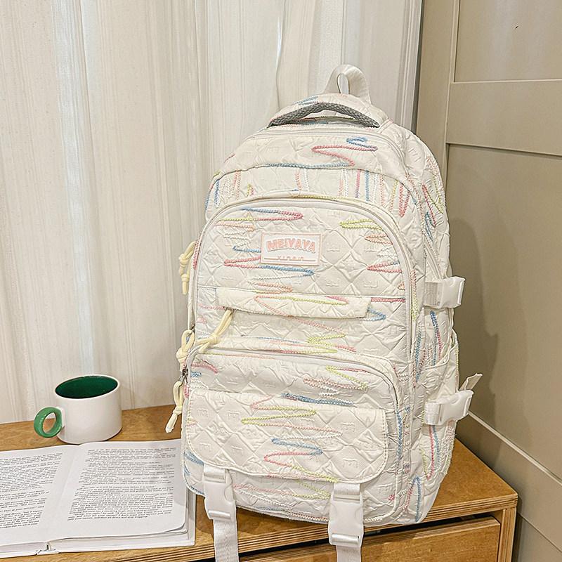 Schoolbag High-value Schoolbag Junior High School Girl Ins Wind Korean High School Student Elementary School Student Grade 1-1 Backpack Female