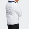 Adidas Reversible Sherpa Jacket With Contrast Pocket and Logo Embroidery Unisex Outerwear White H23092