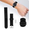 16mm Řemínek k hodinkám Silikonová Kolíčková Spona Řemínek k hodinkám Sportovní Příslušení k náramkovým hodinkámČerná