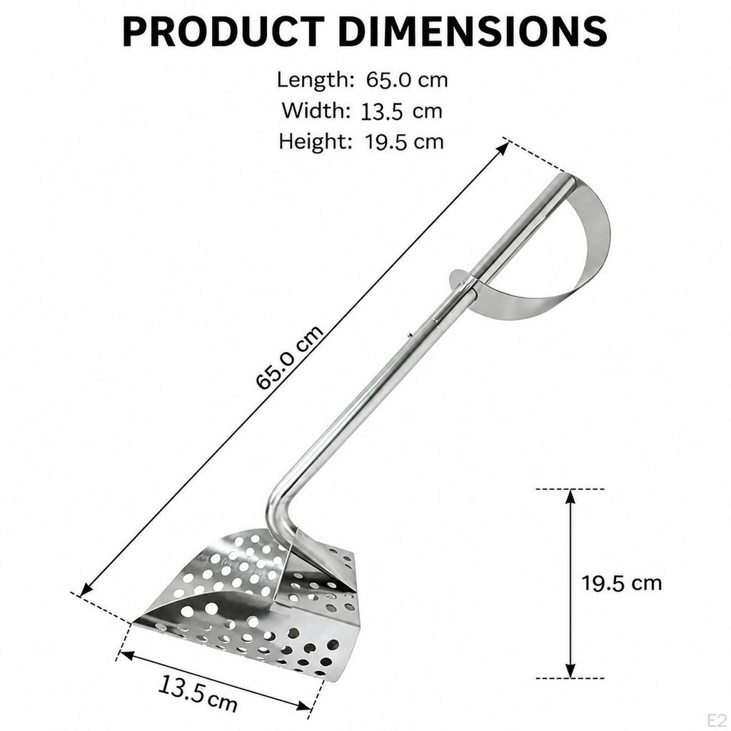 Rastrello Setaccio Sabbia Ergonomico da Spiaggia per Campeggio Accessori da Pesca