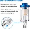 Air Oil Water Separator Filter Kit Water Trap Clear Painting Moisture Separator 1/4 Inch Thread Sprayer Air Compressor Tool