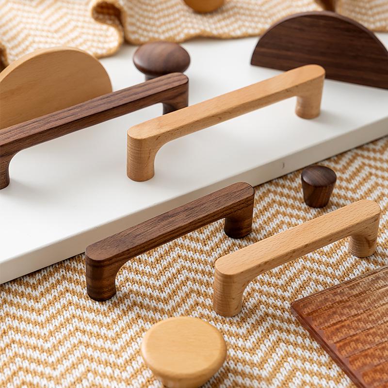Solid Wood Drawer and Cabinet Handle - Children's Modern Style