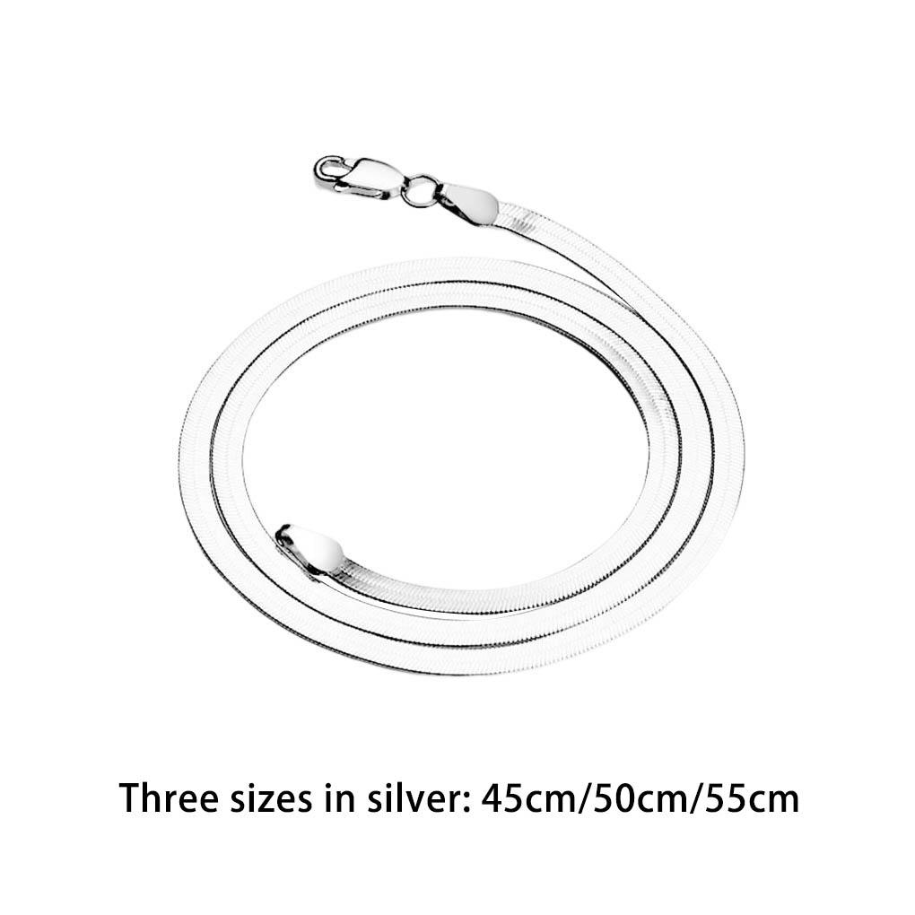 Metal Necklace Neck Pendent Fashion Jewelry Fine Workmanship Sterling Snake Chain Smooth Surface Man Accessory