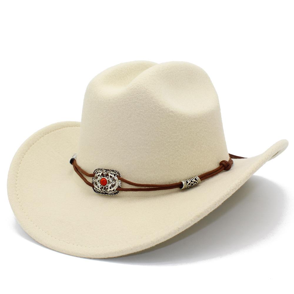 Male and Female Couples Light Felt Fashion Top Hat Minority Style Grassland Equestrian Hat High Sense Street Shot Jazz Hat