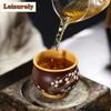 180ml Handmade Yixing Purple Clay Teacup Painted Plum Blossom Master Cup Personal Engraved Section Clay Tea Cup Zisha Teaware