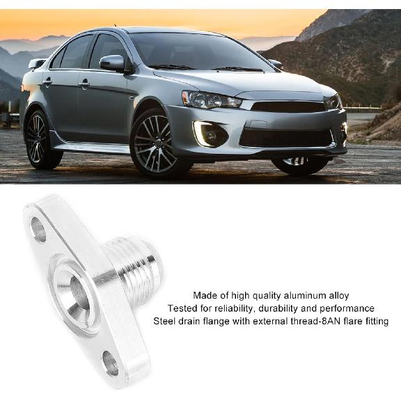 Turbo Oil Return 8AN Drain Flange 1.5in Fit for GT15 GT17 RHF4 TD04