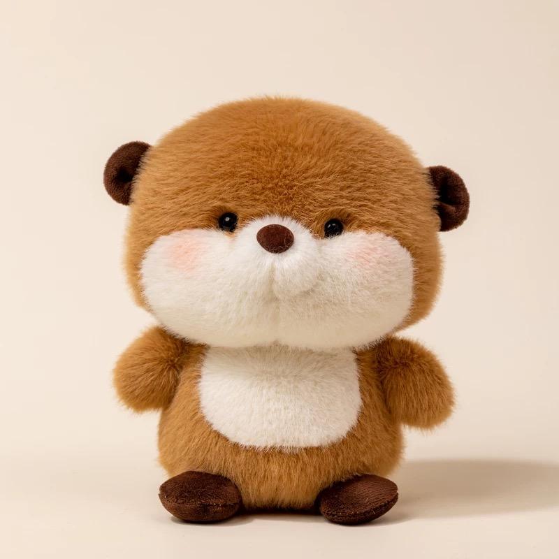 17cm kawaii Table Companion Plush Toy Soft Animal Series Rabbit Fox Dog Plush Doll Office decoration Accompanying Doll Gift