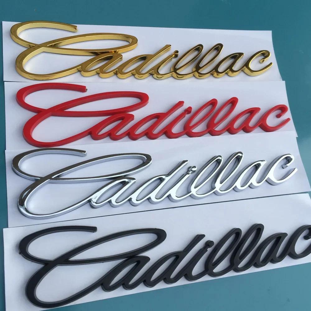 Für Cadillac Buchstaben Escalade CT5 CT6 XT5 XT6 DTS SLS XLR ATS SRX Tiburon Logo Metall Auto Seitenkotflügel Heckaufkleber Zubehör
