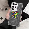 Rubik Cube Formula Spoofs Math Shockproof Phone Case for Samsung Galaxy S26 Edge S25 Ultra S24 FE S23 Plus S21 Cover Anti Fall F