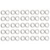 30Pcs Stainless Steel Hollow Pendant Bezel 8Shape Metal Resin Frame Jewelry Making Open Bezel