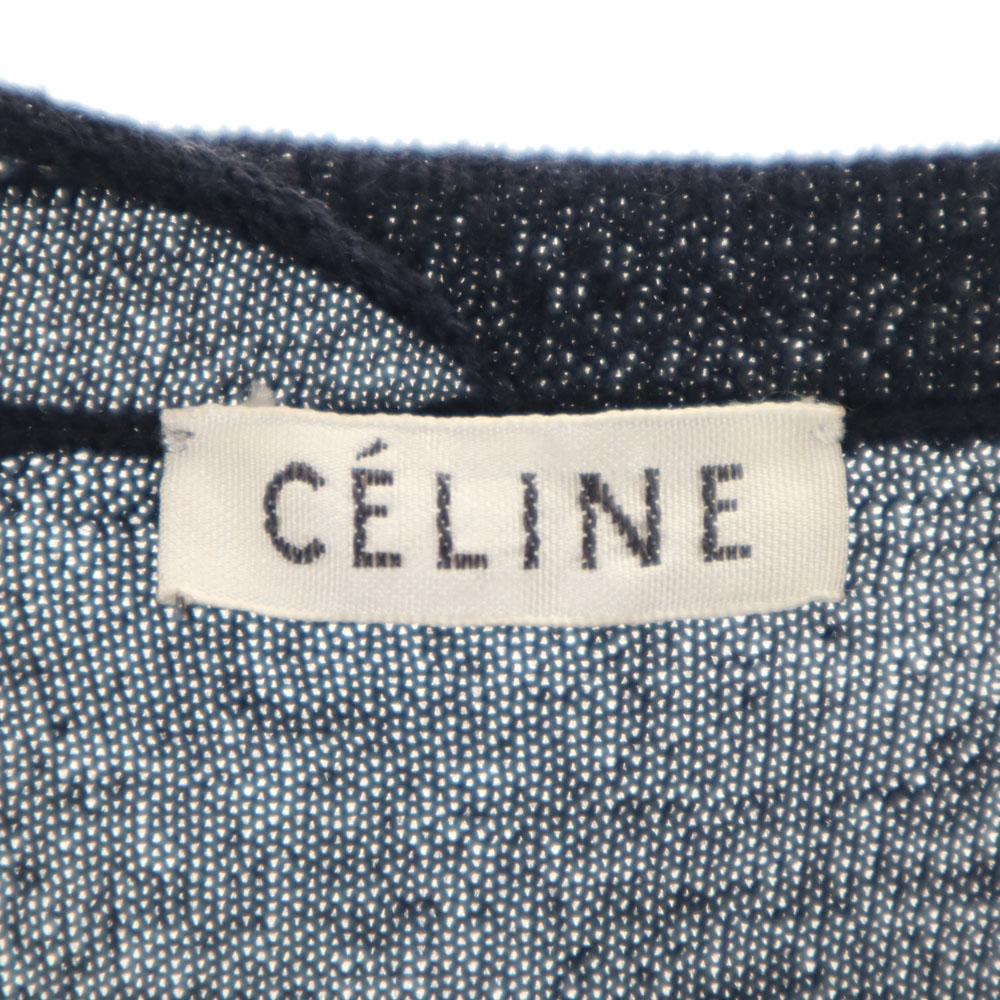 CELINE wool blend Long sleeve Cut XS Navy Women Used