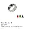 GUCCI GG Marmont 925 Sterling Silver Rings Unisex 551899-J8400-0811-