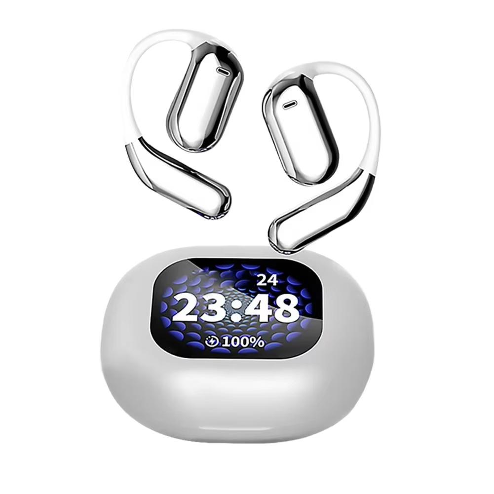 

Наушники Q16Pro V5.4 Bluetooth беспроводные наушники спортивные шумоподавление водонепроницаемые заушники гарнитура интеллектуальный сенсорный экран белый