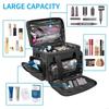 Versatile Makeup Storage Bag High Capacity Detachable Sections Durable Water Resistant Polyester HX6C